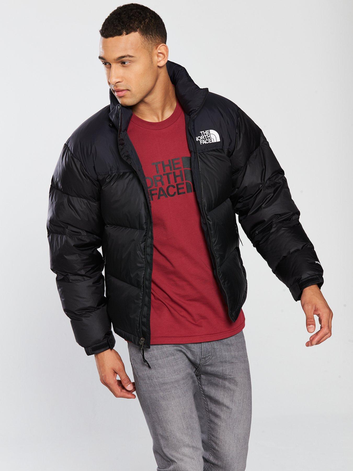 north face puffer jacket mens black