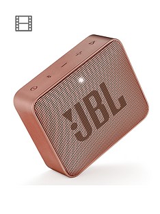JBL GO 2 Wireless Bluetooth Speaker with IPX7 Water-Resistant Rating, 5 Hours Playtime and Call Handling - Cinnamon