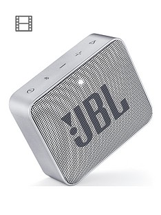 JBL GO 2 Wireless Bluetooth Speaker with IPX7 Water-Resistant Rating, 5 Hours Playtime and Call Handling - Grey
