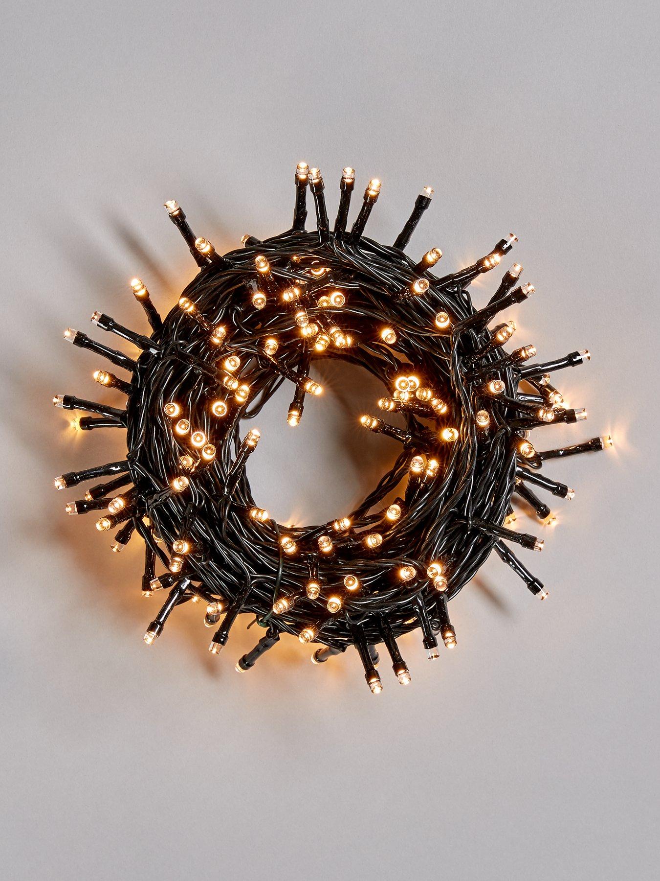 Festive 200 Battery Operated Warm White Indoor Outdoor Christmas Lights Very Co Uk