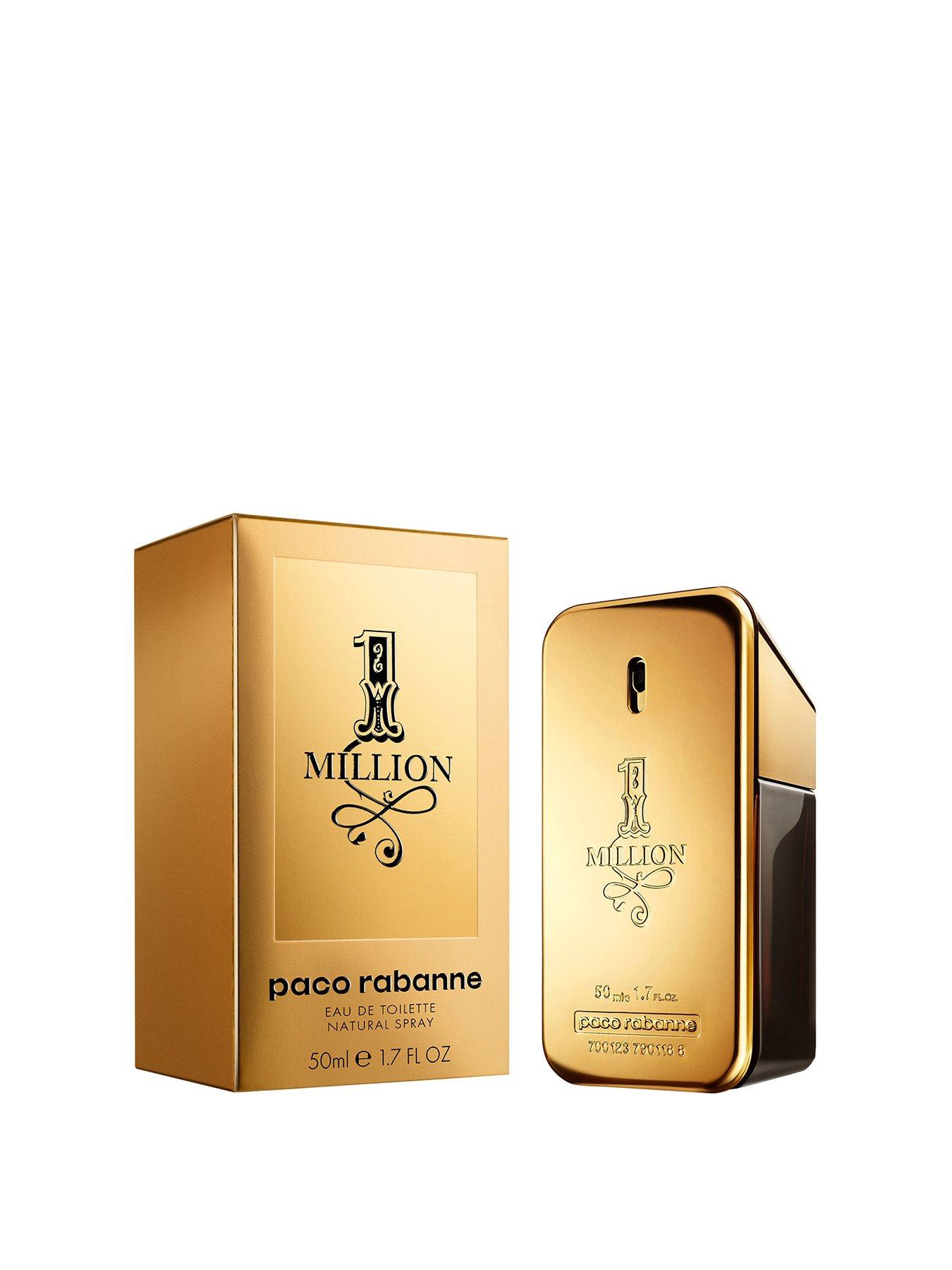 Paco Rabanne 1 Million Mens 50ml EDT, One Colour, Men