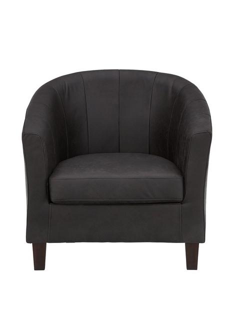 majestic-faux-leather-tub-chair