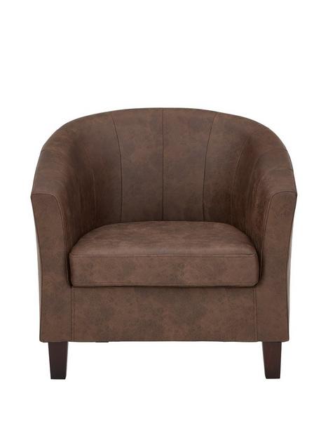 majestic-faux-leather-tub-chair