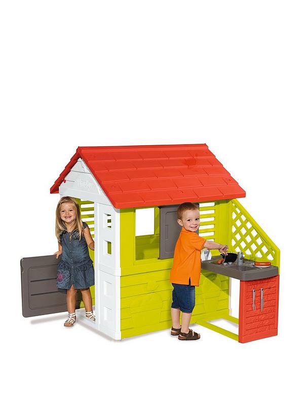 Image 1 of 4 of Smoby Nature Playhouse with Summer Kitchen