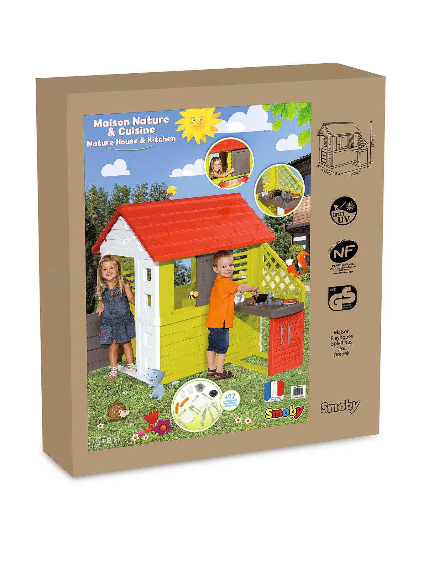 Smoby nature playhouse with summer kitchen on sale