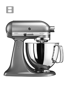 KitchenAid Artisan 4.8-Litre Tilt Head Stand Mixer - Silver