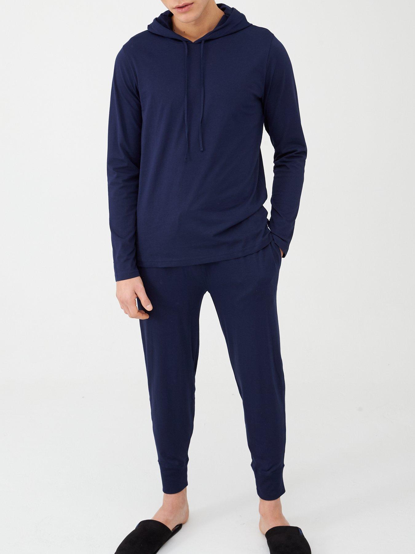 Image 3 of 4 of Polo Ralph Lauren Hooded Lounge Top - Navy