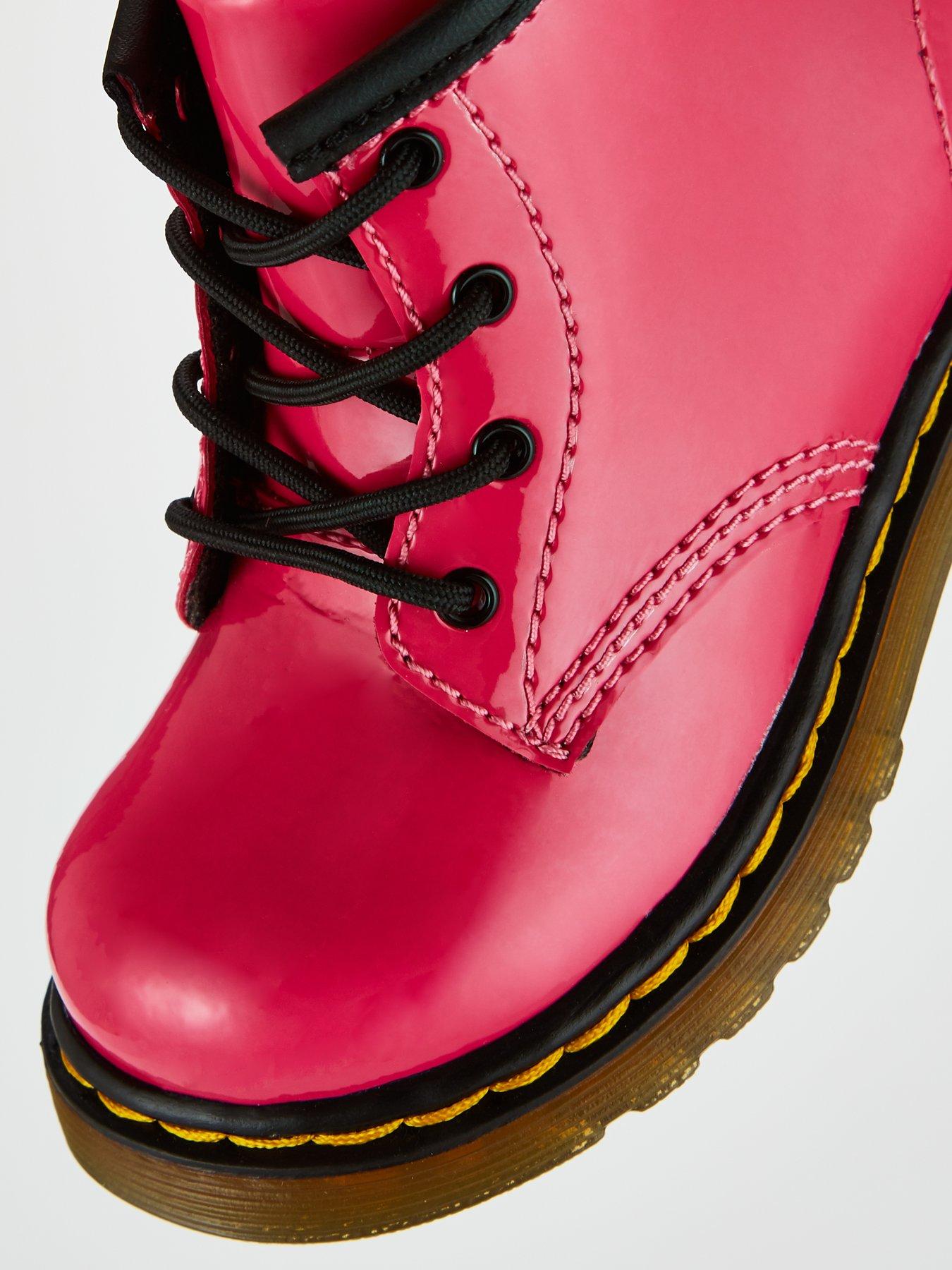 hot pink steel toe boots