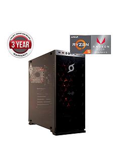 Zoostorm Stormforce Onyx AMD Ryzen 5, 8GB RAM, 1TB Hard Drive, Gaming PC with AMD Vega Graphics