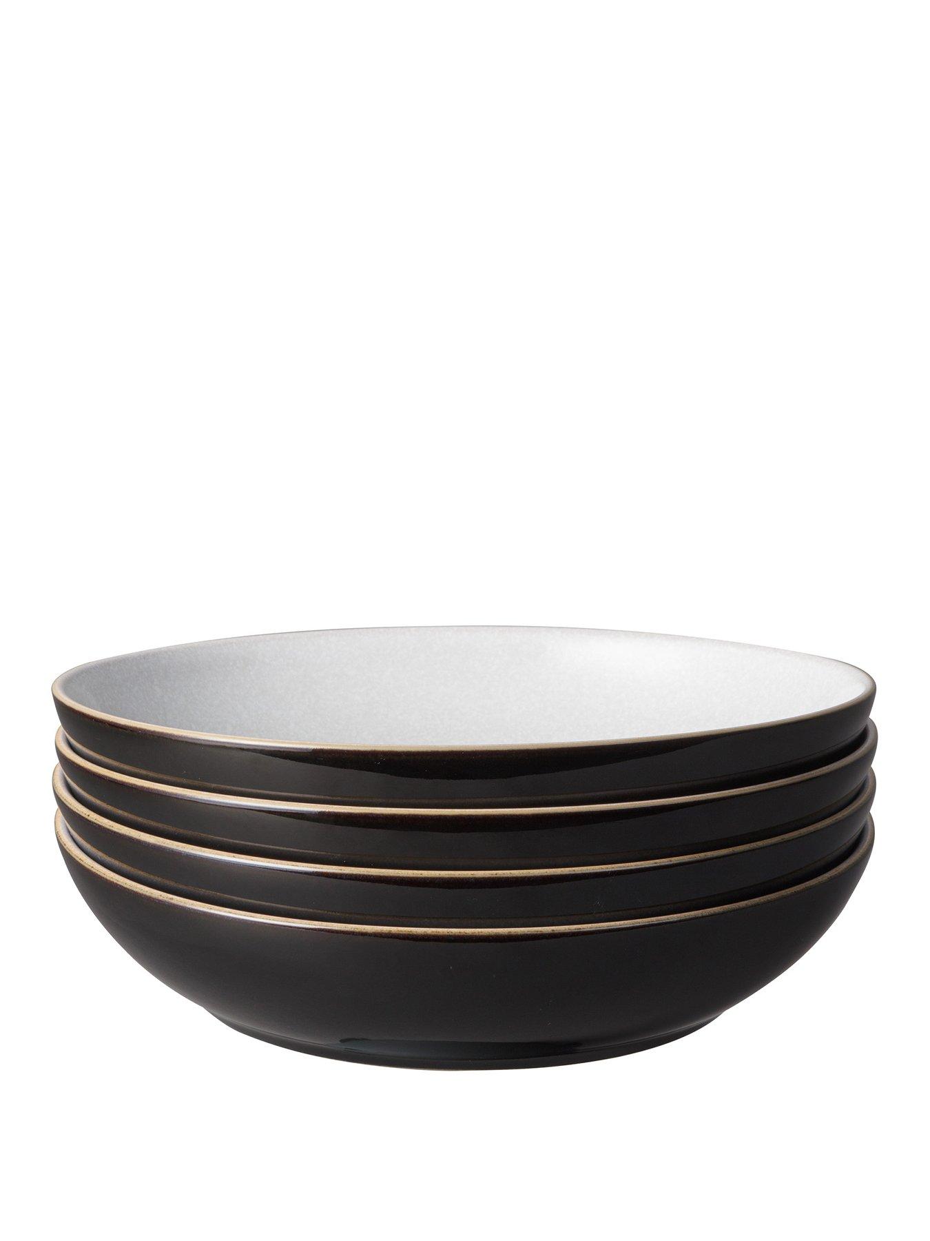 Buy Denby Grey Porcelain Arc Set of 4 Pasta Bowls from the Next UK