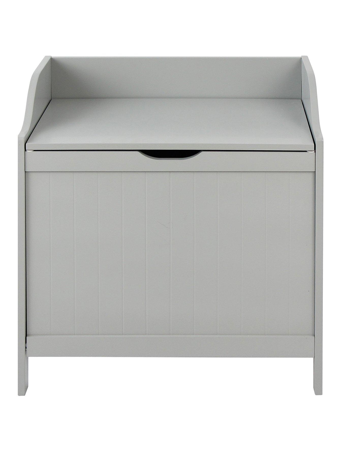 Product photograph of Lloyd Pascal Portland Laundry Hamper - Grey from very.co.uk