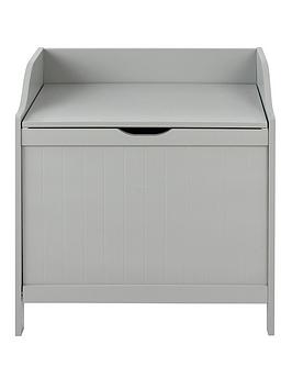 Product photograph of Lloyd Pascal Portland Laundry Hamper - Grey from very.co.uk