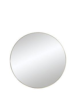 Product photograph of Gallery Hayle Round Mirror from very.co.uk