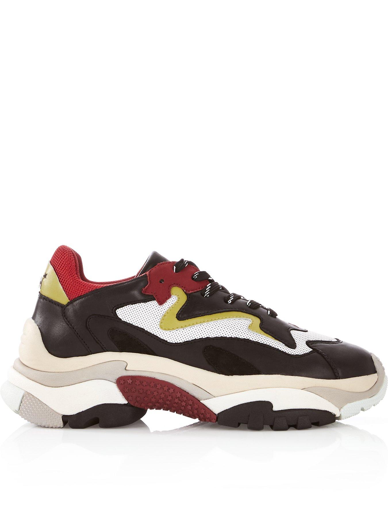 black trainers red sole