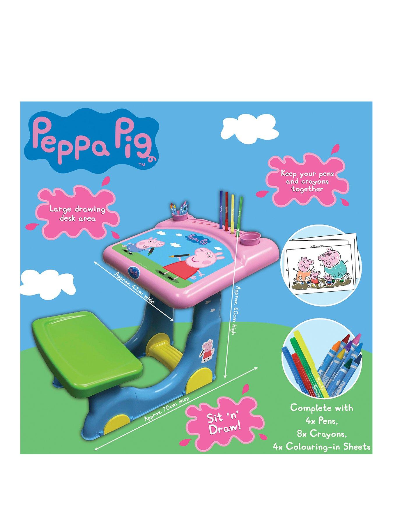 peppa pig activity table and chair