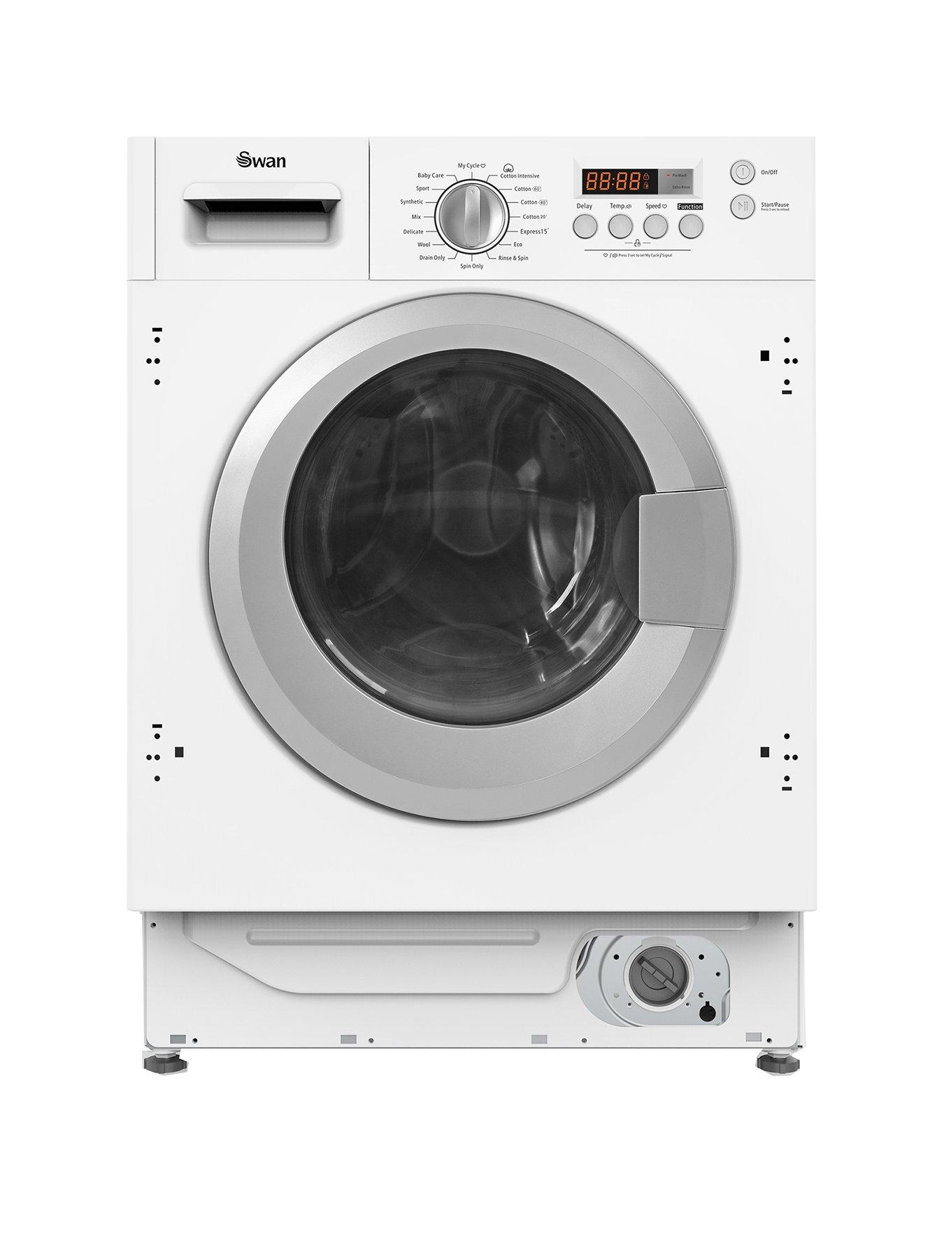 Swan Swb75120 7Kg Load, 1400 Spin Integrated Washing Machine - White