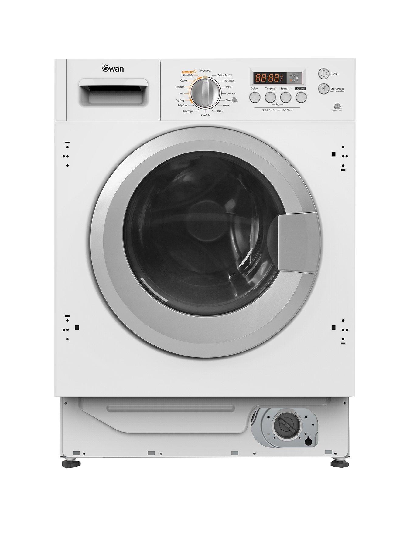 Swan Swb75110 8Kg Wash, 6Kg Dry, 1400 Spin Integrated Washer Dryer – White