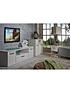  image of swift-neptune-ready-assembled-high-gloss-large-sideboard-grey