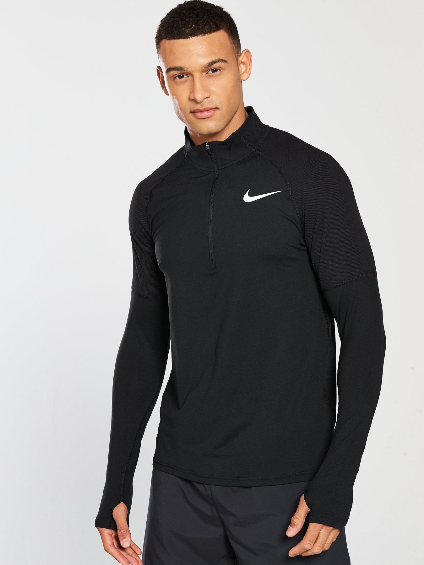 black nike half zip mens