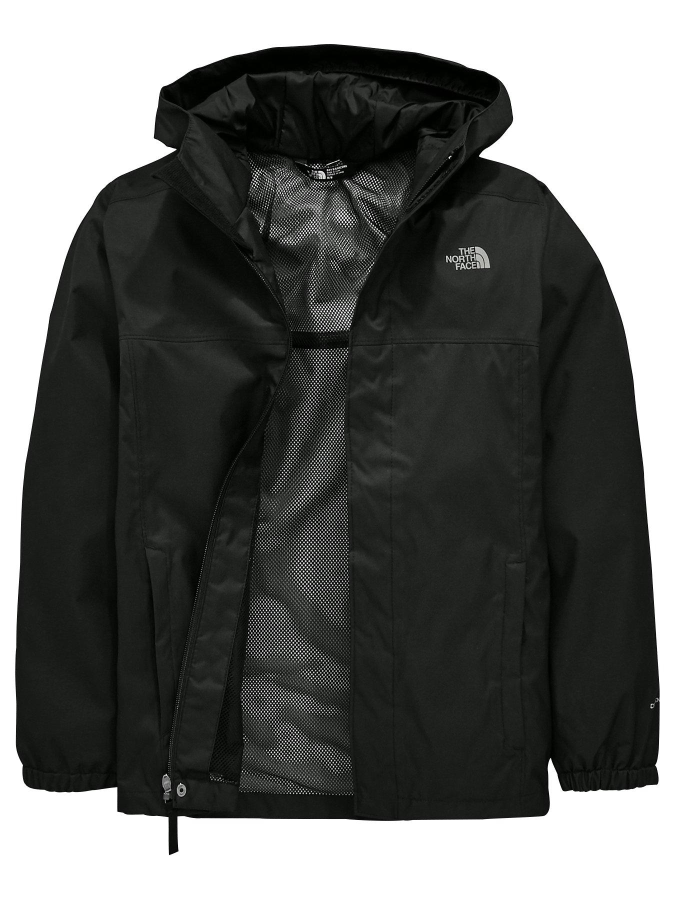 black north face coat kids