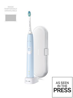 Philips Philips Sonicare ProtectiveClean 4300 Electric Toothbrush with Travel Case - Light Blue - HX6803/03