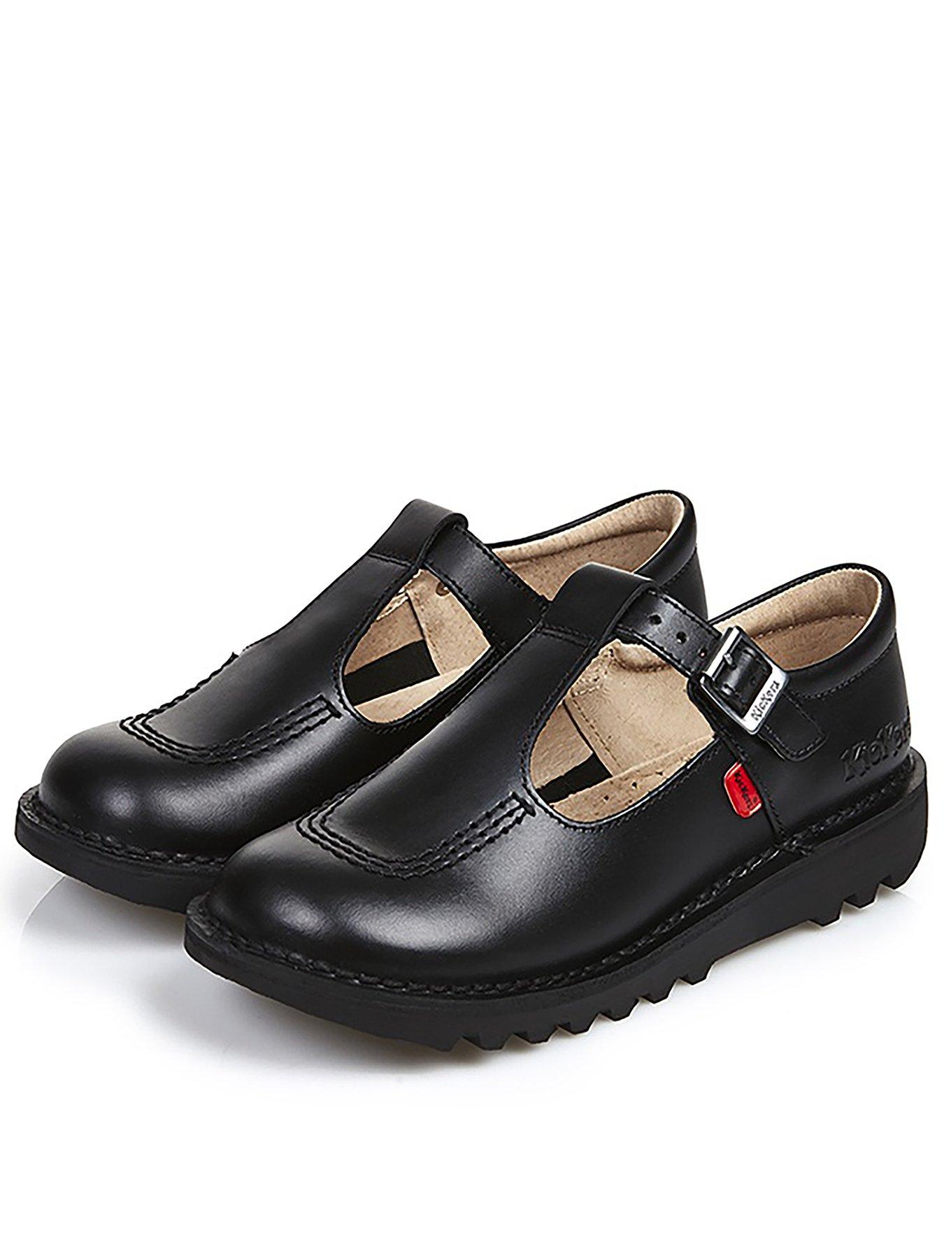 Kids Kids Kick T Leather Shoes - Black