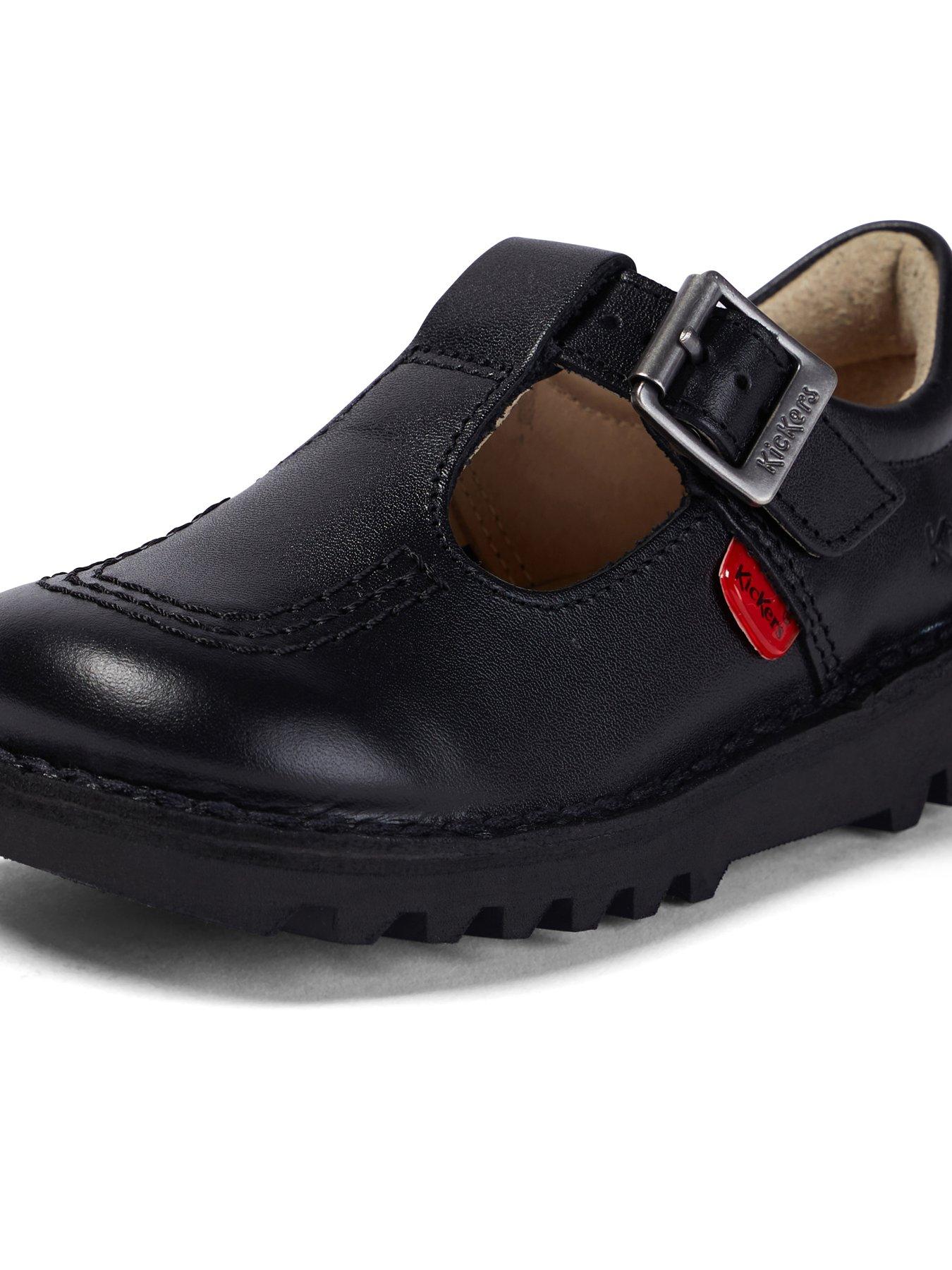 Image 5 of 6 of Kickers Kick T Bar Patent Leather Shoe - Black