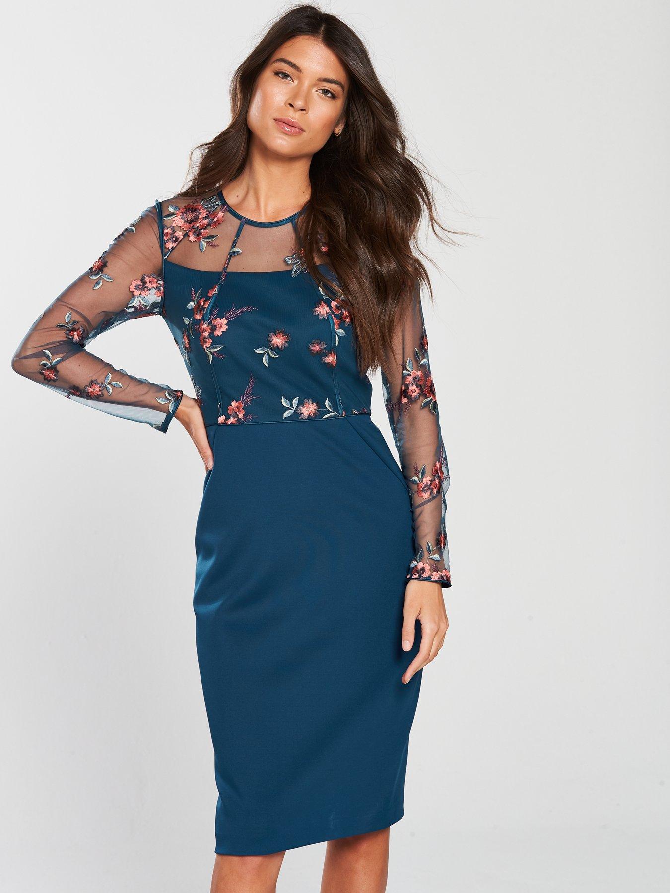 Dress Peacock Felice Embroidered -