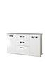  image of swift-neptune-ready-assembled-high-gloss-large-sideboard-white
