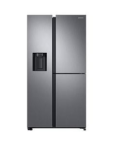 Samsung RS68N8670S9/EU French Door Frost Free Fridge Freezer with Plumbed Ice, Water Dispenser and 5 Year Samsung Parts and Labour Warranty - Matt Silver
