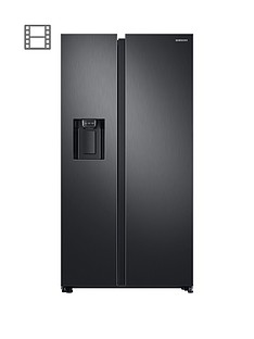 Samsung RS68N8230B1/EU American Style Frost Free Fridge Freezer with Plumbed Water, Ice Dispenser - Black