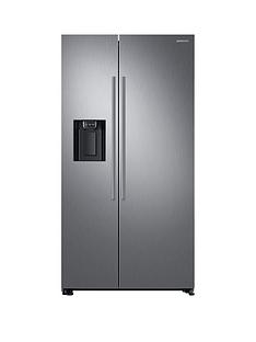 Samsung RS67N8210S9/EU America Style Frost-Free Fridge Freezer with Plumbed Water, Ice Dispenser and 5 Year Samsung Parts and Labour Warranty - Matt Silver