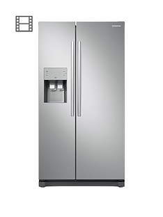 Samsung RS50N3513SA/EU American Style Frost Free Fridge Freezer with Plumbed Water, Ice Dispenser - Graphite