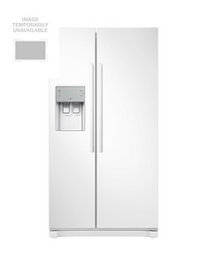 Samsung RS50N3513WW/EU America Style Frost-Free Fridge Freezer with Plumbed Water, Ice Dispenser and 5 Year Samsung Parts and Labour Warranty - White