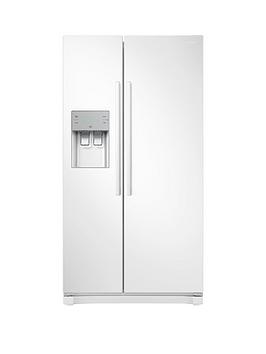 Samsung Rs50N3513Ww/Eu America Style Frost-Free Fridge Freezer With Plumbed Water, Ice Dispenser - White Best Price, Cheapest Prices
