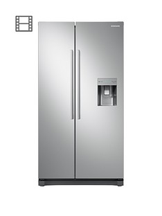 Samsung RS52N3313SA/EU American Style Frost Free Fridge Freezer with Non Plumbed Water Dispenser - Graphite
