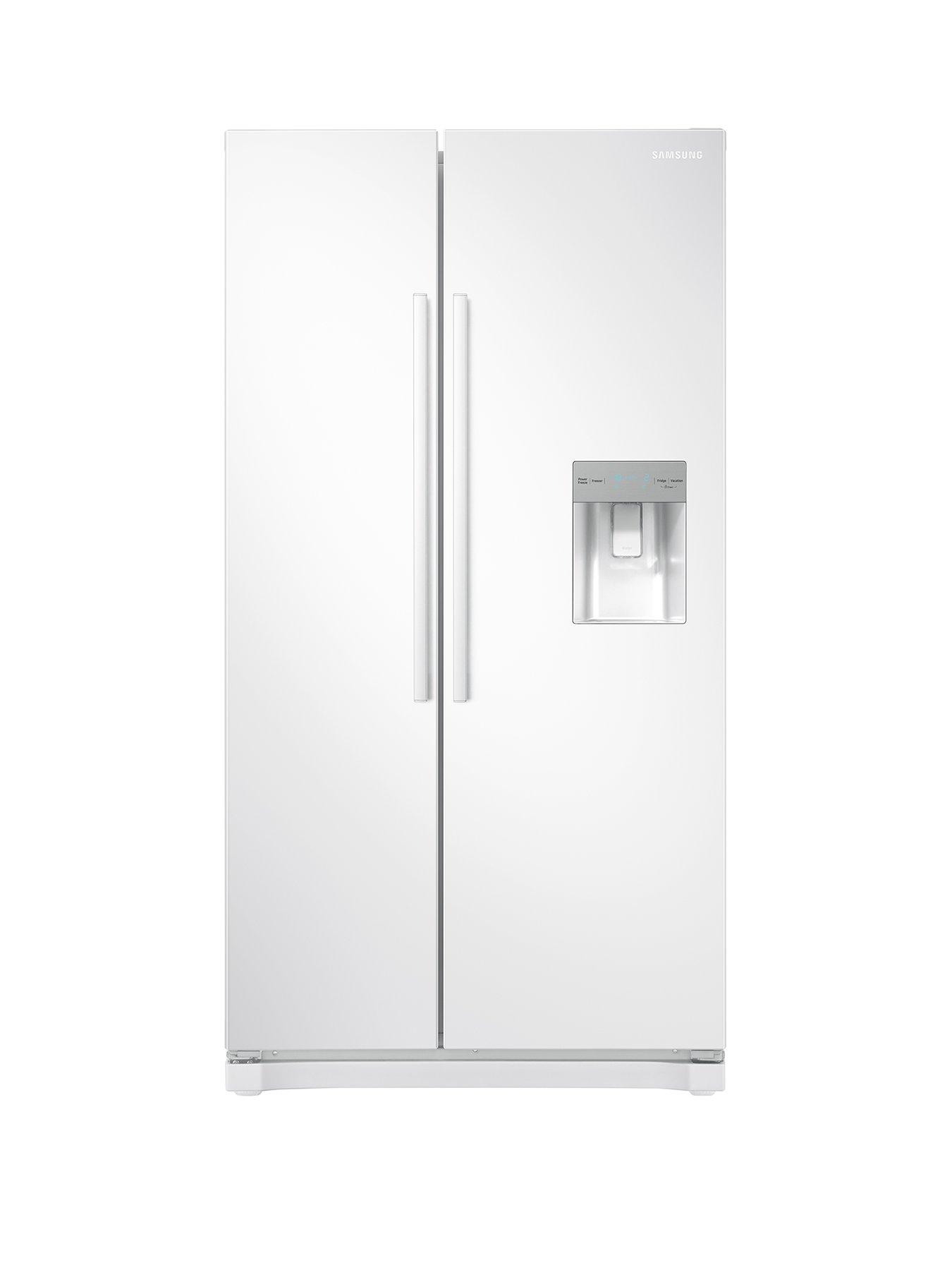 Samsung Rs52N3313Ww/Eu America Style Frost Free Fridge Freezer With Non Plumbed Water Dispenser And 5 Year Samsung Parts And Labour Warranty - White