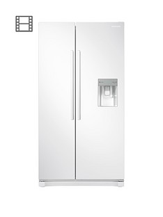 Samsung RS52N3313WW/EU America Style Frost Free Fridge Freezer with Non Plumbed Water Dispenser - White