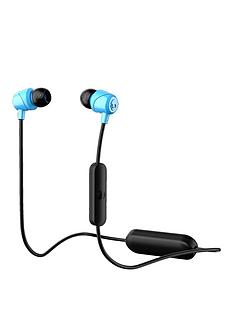 Skullcandy JIB Wireless Bluetooth In-Ear Headphones with Built-In Microphone – Blue/Black