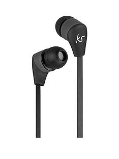 Kitsound Bounce Wireless Bluetooth In-Ear Headphones with Track Controls – Black