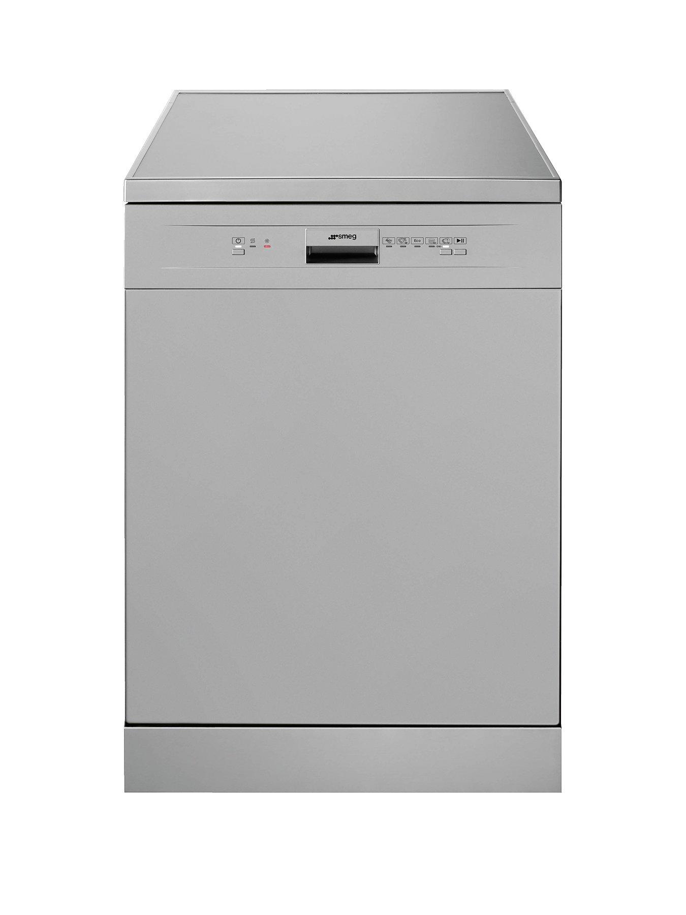 Smeg Df612Sve 60Cm Wide, Freestanding, Full Size, 12-Place Setting Dishwasher – Silver