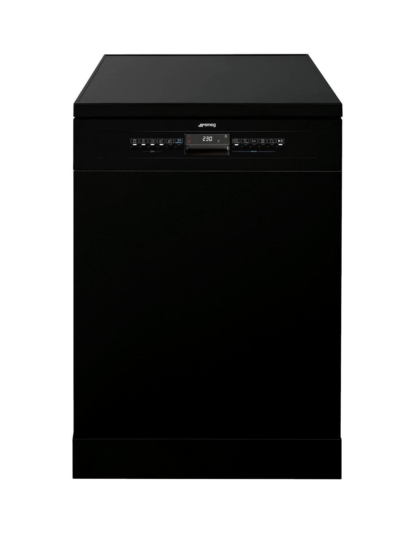 Smeg Df613Pbl 60Cm Wide, Freestanding, Fullsize, 13-Place Setting Dishwasher With Flexiduo Baskets – Black