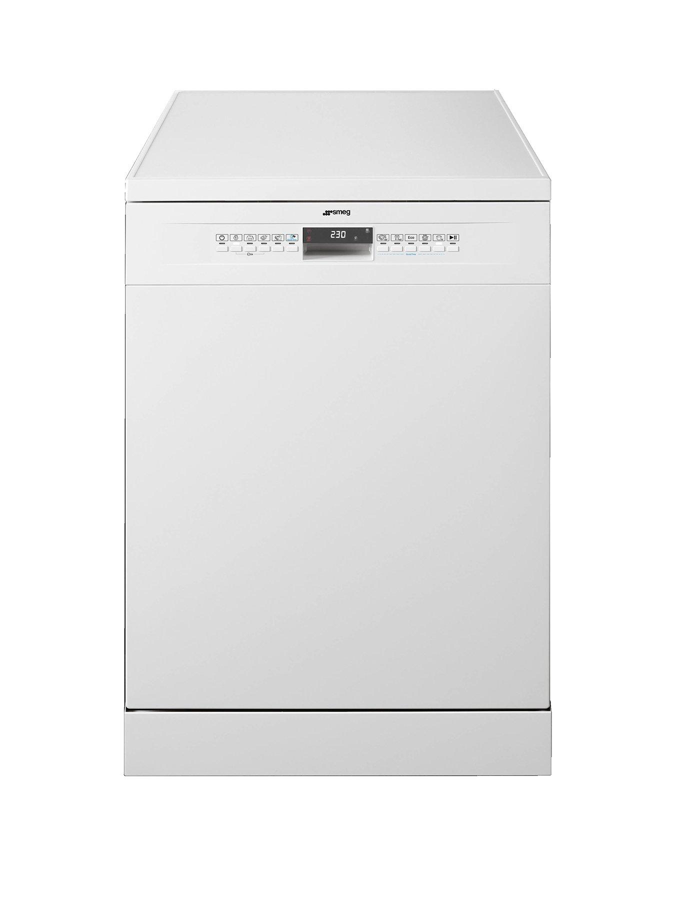 Smeg Df613Pw 60Cm Freestanding Full Size 13-Place Setting Dishwasher With Flexiduo Baskets - White