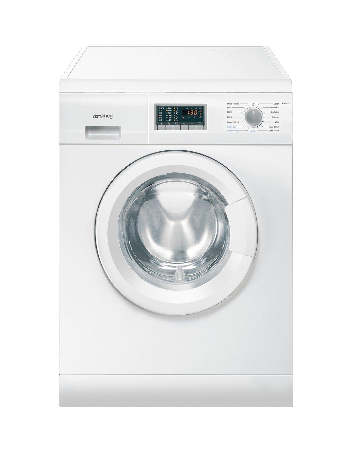 Smeg Wdf14C7 7Kg Wash, 4Kg Dry, 1400 Spin Freestanding Washer Dryer – White
