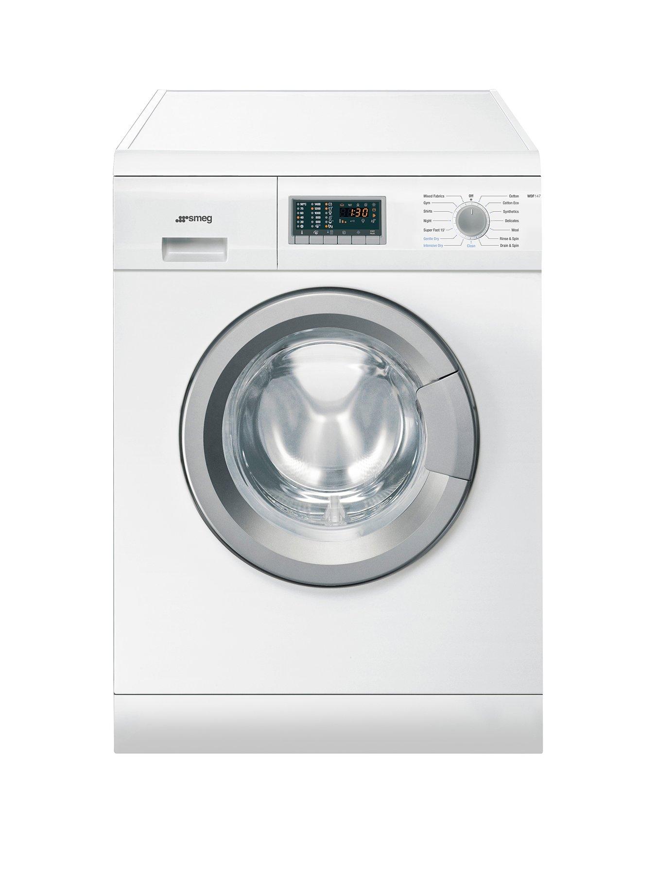 Smeg Wdf147 7Kg Wash, 4Kg Dry, 1400 Spin Freestanding Washer Dryer - White
