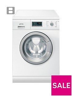 Smeg WDF147 7kg Wash, 4kg Dry, 1400 Spin Freestanding Washer Dryer - White