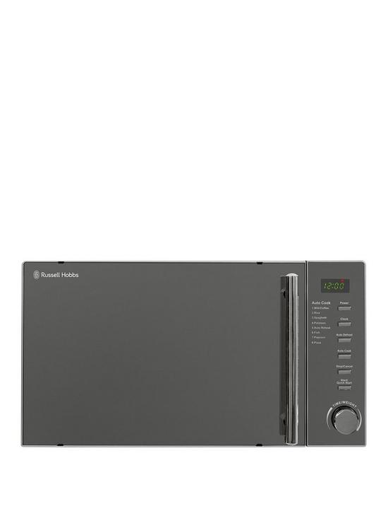 front image of russell-hobbs-rhm2017nbsp800-watt-compact-solo-microwave-silver