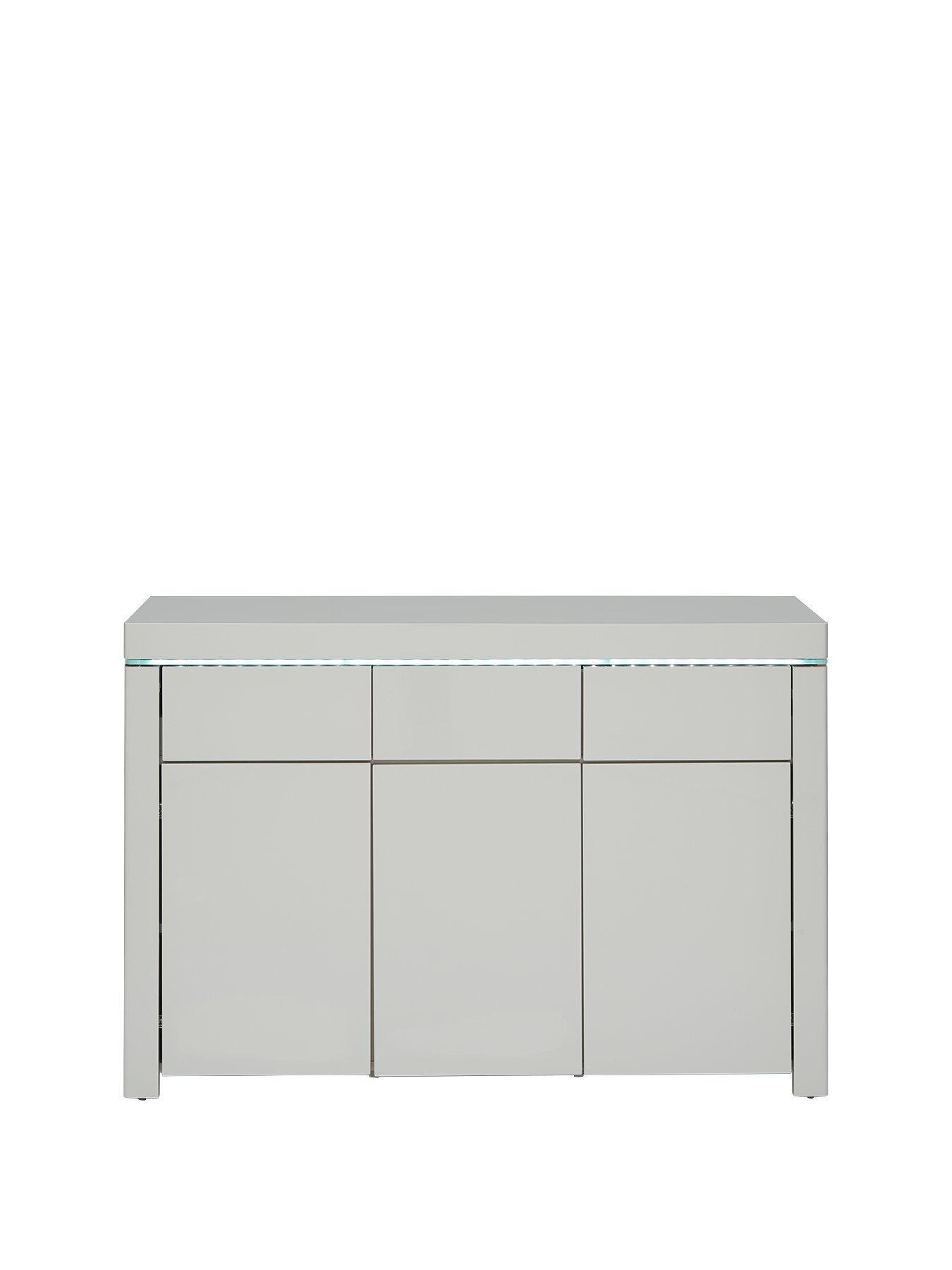 Xander large high gloss deals sideboard with led lights