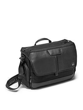 Manfrotto Gitzo Century Traveller Camera Messenger Bag Approved Cabin-Size Genuine Italian Leather – Black