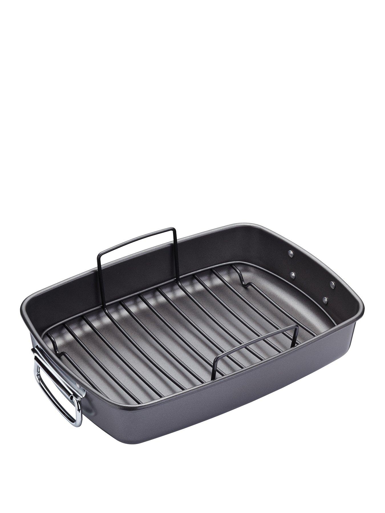 Image 1 of 3 of MasterClass Large Non-Stick Roasting Tray with Rack